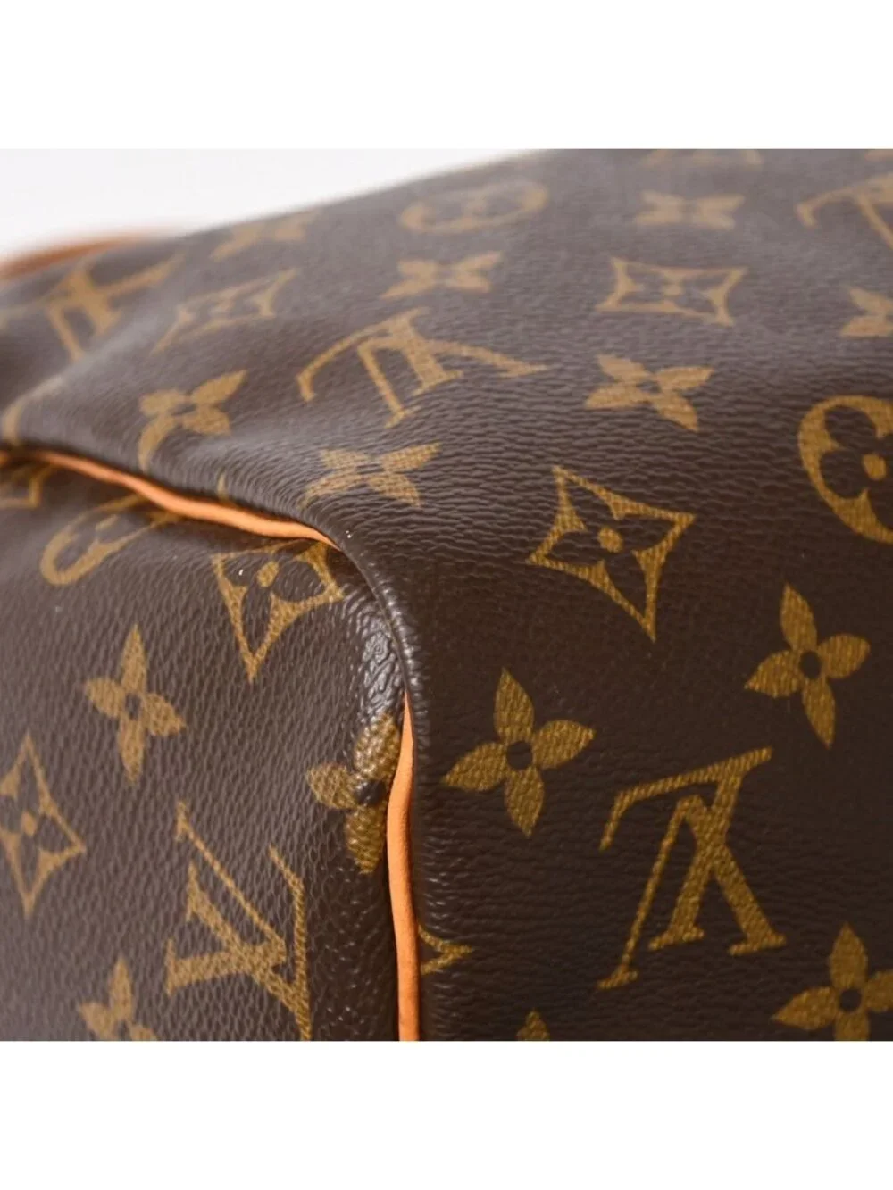 Louis Vuitton Speedy 30 Handbag Monogram Brown Gold